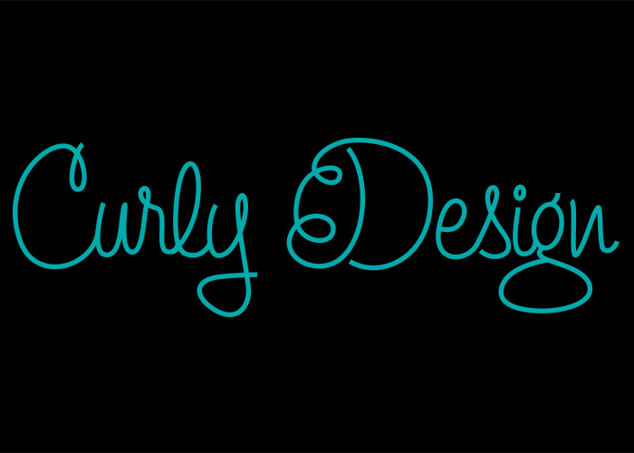 Curly Design Logo