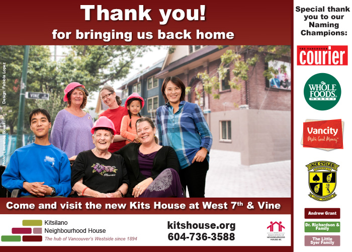 Kitsilano Neighbourhood House Newspaper Ad