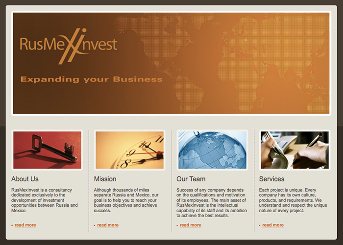 RusMexInvest Website